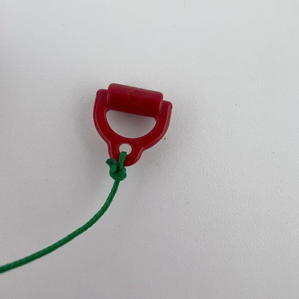 Vintage Playmobil Red Sled w‎ Pull Rope Winter Christmas Accessory 1980s